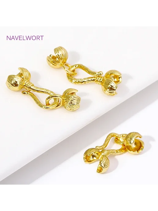 NAVELWORT Застежки для браслетов 2 шт, Rhodium Plated, 2 шт, фото 2