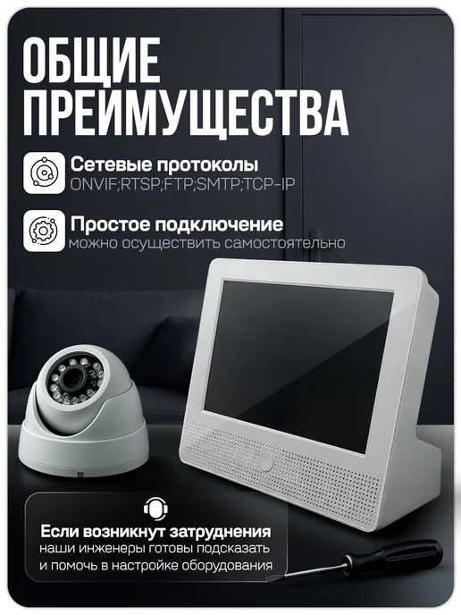Ps-Link Комплект видеонаблюдения AHD 2Мп KIT-A9205HD, вариант, фото 8