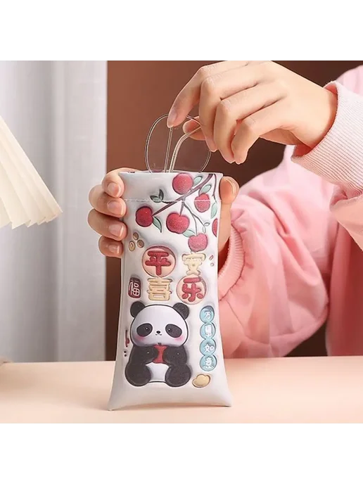 Нет бренда Футляр для очков с рисунком, цвет 2-3, 2-3, фото 4