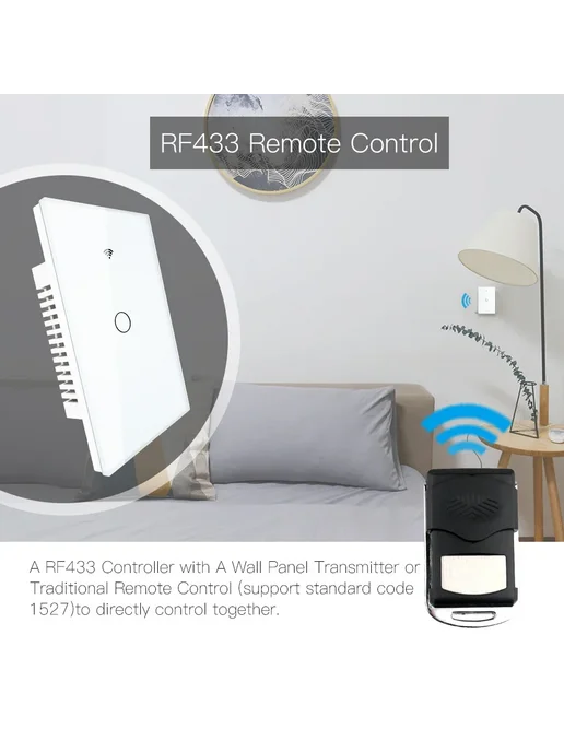 Smart Wi-Fi выключатель MOES 1 2 3 Gang White, 1 Gang, белый, фото 4