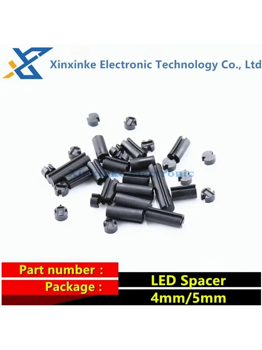 Нет бренда Черная изолирующая трубка для светодиодов Xinxinke 5X2MM, черный, фото 3