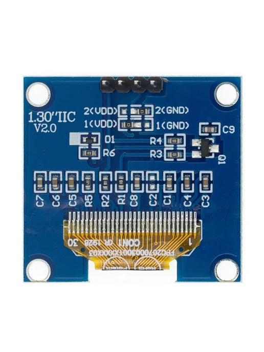Tenstar Robot 1.3" OLED модуль 128x64 белый синий для Ardui, 128x64, фото 6