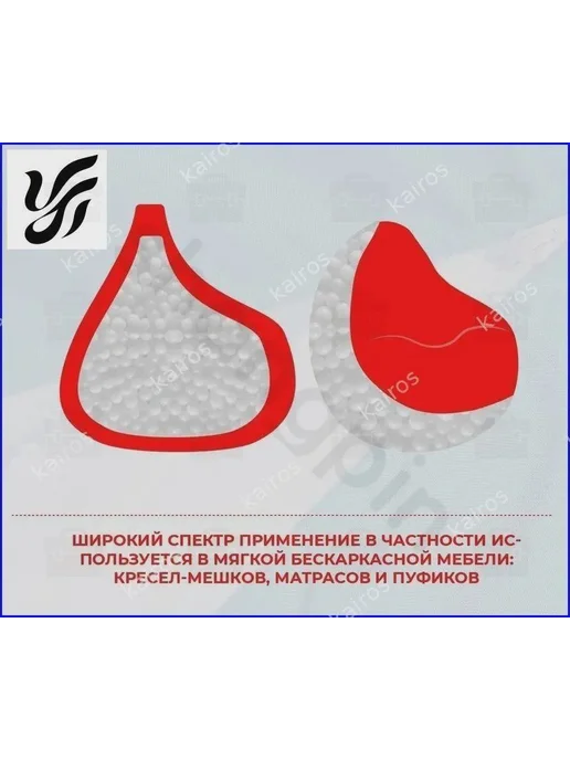 Наполнитель для кресла-мешка из пенополистирола, 100 л, 100 л, фото 2