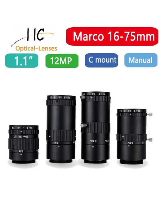 OPTICAL LENSES HC Макрообъектив Machine Vision для промышленной камеры 1.1" C, вариант, фото 2