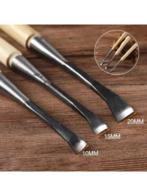 Ручной резцевый инструмент для дерева DUTRIEUX 10mm, 10mm, фото 3