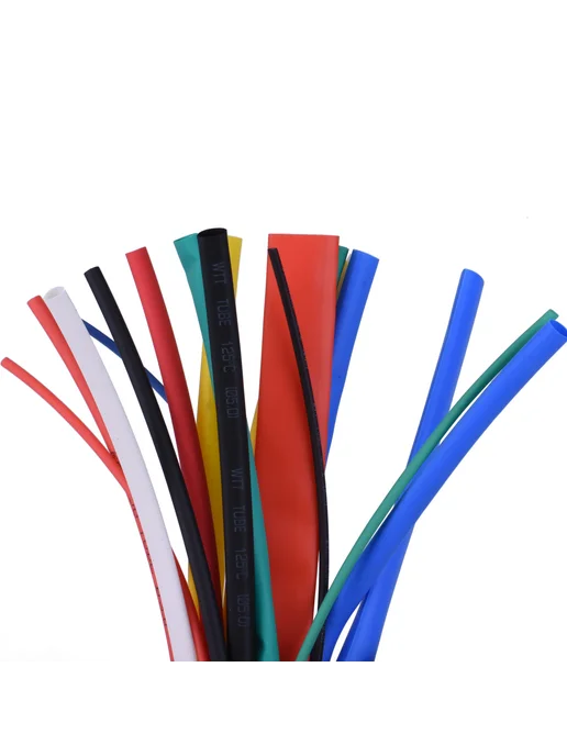 Нет бренда Термоусадочная трубка PE 1 м 10 м Красный, Red 1M, 2mm, 1 м, 10 м, бежевый, фото 3