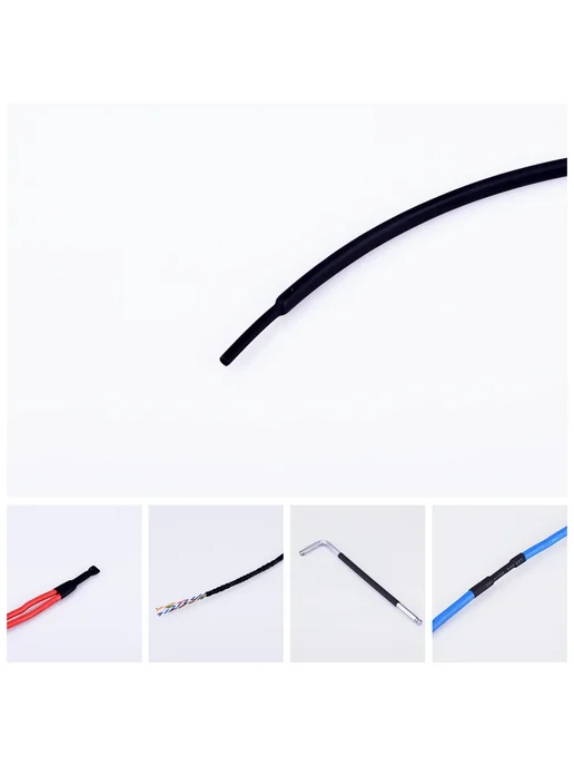 Нет бренда Термоусадочная трубка PE 1 м 10 м Красный, Red 1M, 2mm, 1 м, 10 м, бежевый, фото 5