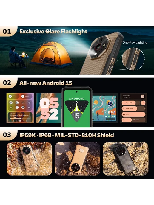 Смартфон Ulefone Armor X16 4/128 ГБ, черный, фото 5