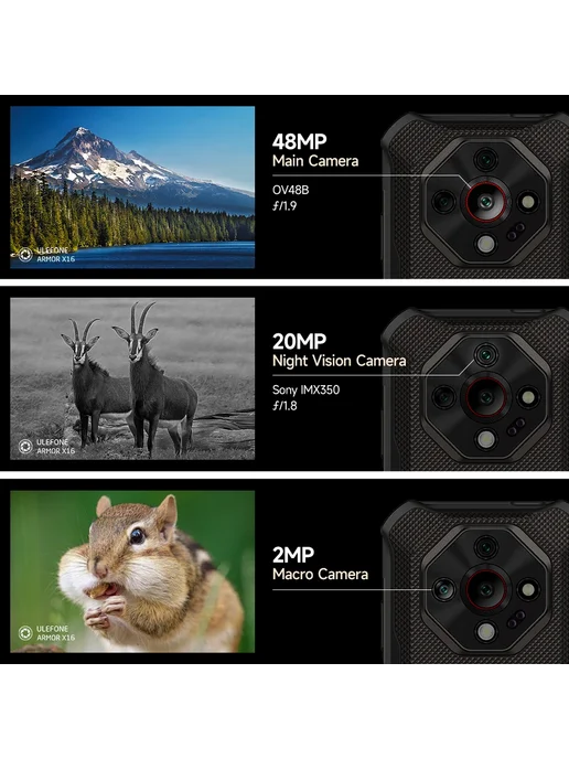 Смартфон Ulefone Armor X16 4/128 ГБ, коричневый, фото 4