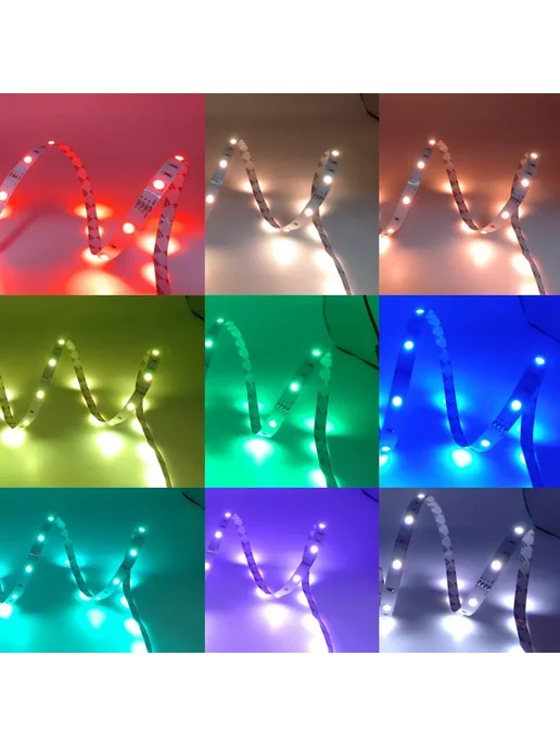 LeiiGeeGo RGB лента светодиодная 5050, 3m, 3 KEY REMOTE, вариант, фото 3