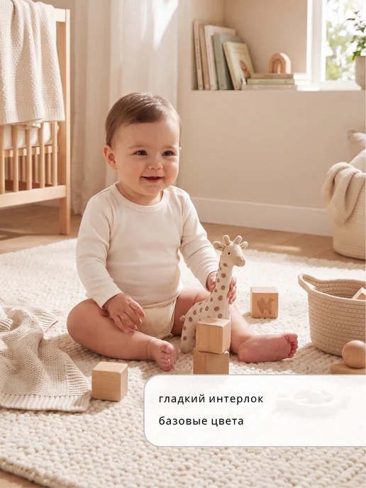 Ульянка Боди для новорожденных бодики, белый, фото 4