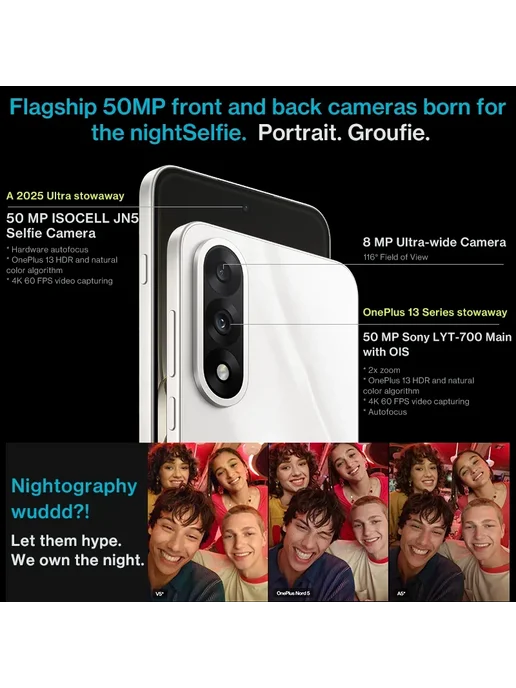 Смартфон OnePlus Nord 5 8/256 ГБ, черный, фото 4