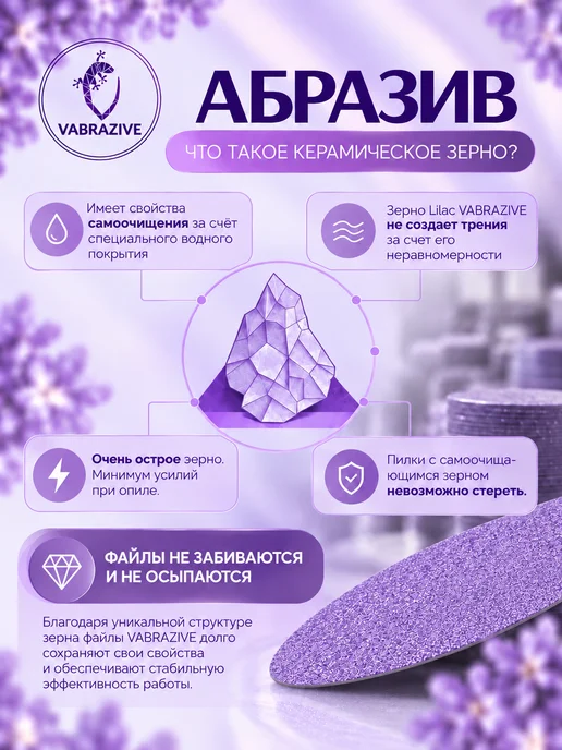 VABRAZIVE Набор сменных файлов на смарт диск для педикюра S, вариант, фото 2