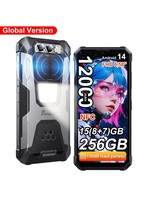 Смартфон FOSSiBOT F106 Pro 256 ГБ, черный