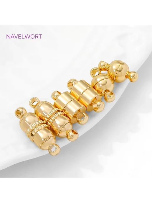 NAVELWORT Магнитная застежка для браслетов золотистого цвета, золотой, фото 4