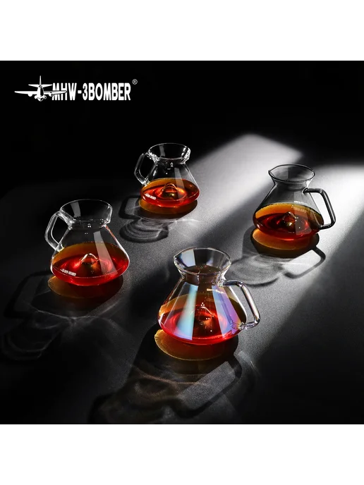 MHW-3BOMBER стеклянный кофейный сервер 360ml Transparent, 600 мл, фото 2