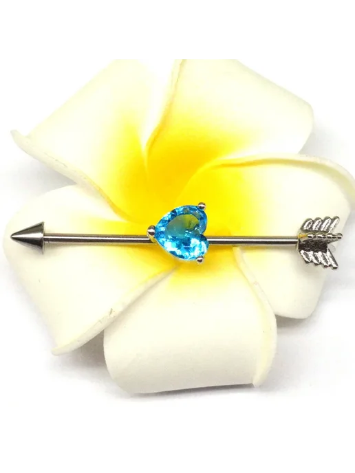 Нет бренда Серьги-гвоздики из нержавеющей стали White, белый, фото 4