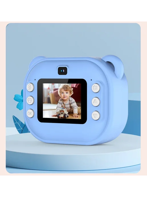Ai Biii Детская фотокамера мгновенной печати Polaroid Розовый, pink, синий, фото 5