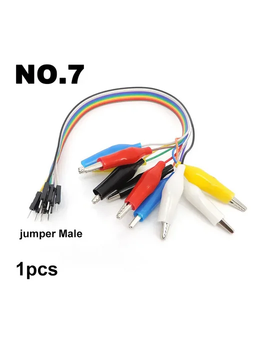 Нет бренда USB DC Тестовый провод с зажимами "крокодил" q22899 NO.8, NO.7