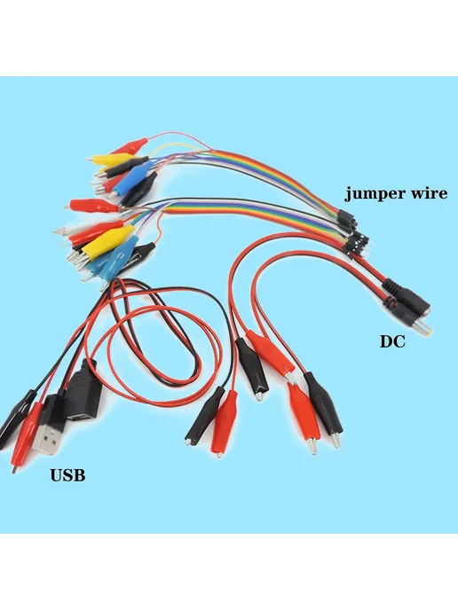 Нет бренда USB DC Тестовый провод с зажимами "крокодил" q22899 NO.8, NO.7, фото 2