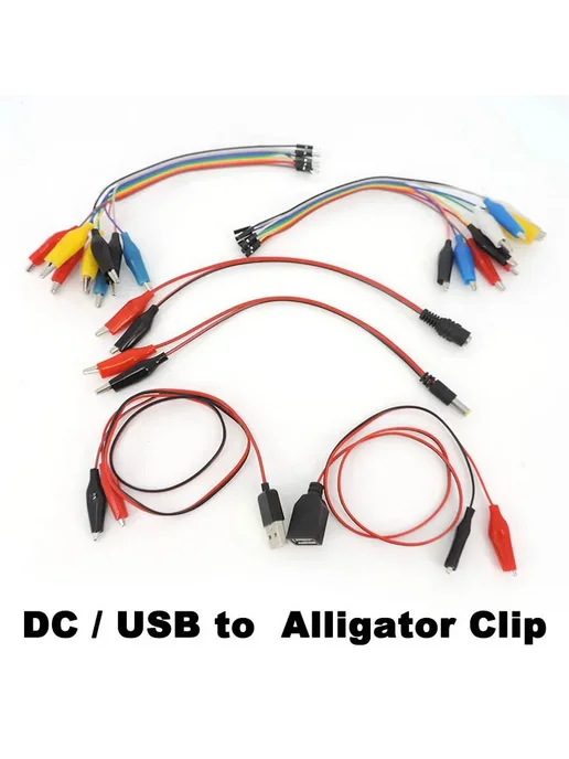 Нет бренда USB DC Тестовый провод с зажимами "крокодил" q22899 NO.8, NO.7, фото 3