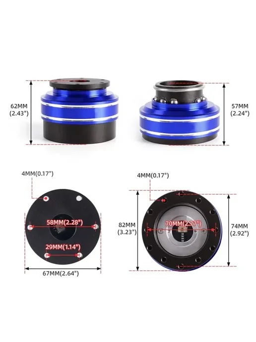 Нет бренда Игровой руль A05Q-70MM для MOZA Simagic M10, черный, фото 5