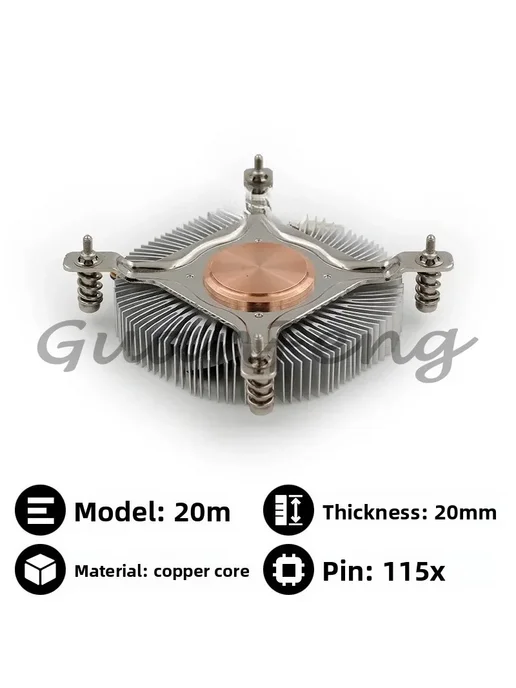 Нет бренда Настольный компьютер NAS ITX с медными тепловыми трубками B, вариант