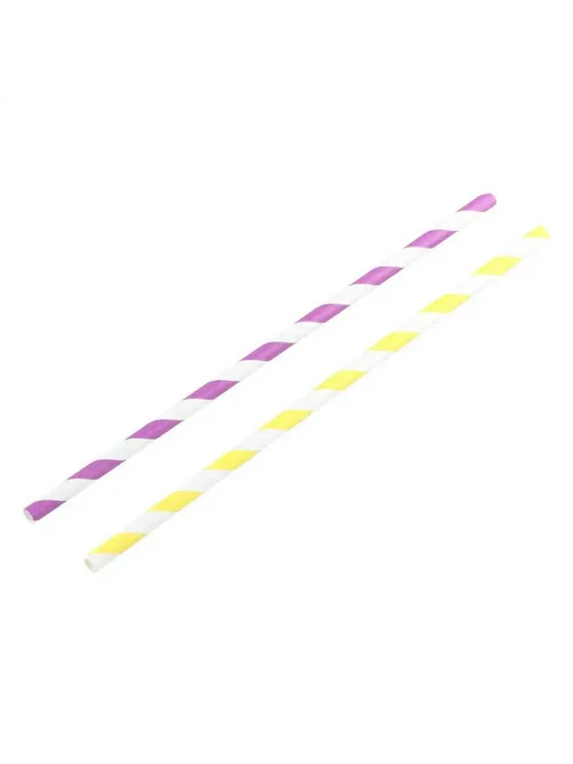 Нет бренда Одноразовые бумажные трубочки многоцветные 25 шт pink, 25 шт, фото 2