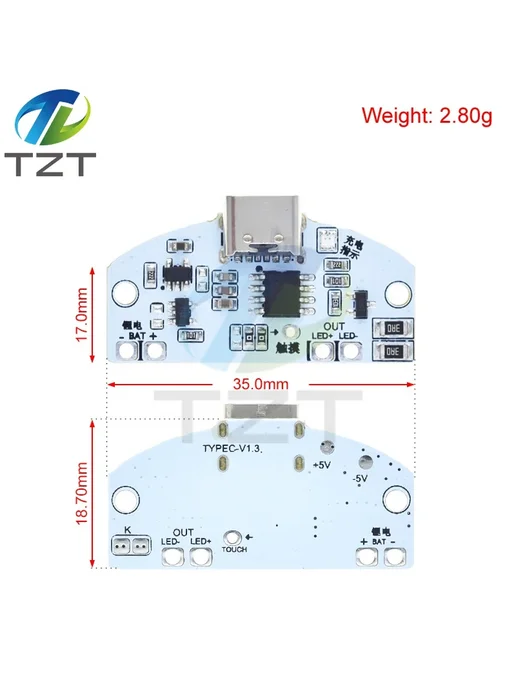 TZT teng Регулятор напряжения для настольной лампы 1PCS, 3 S, 1 шт, фото 3
