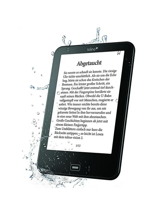 ink not ink Tolino Vision 4 eReader, черный + чехол, черный, фото 2