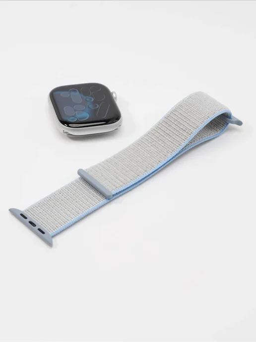Lerxiuer Ремешок Sport Loop для Apple Watch, pink sand, 38 40 41 42mm, розовый, фото 4