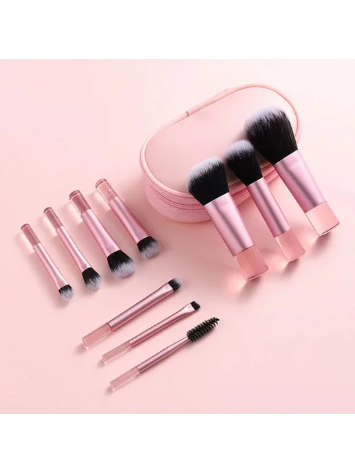 Нет бренда Набор мини-кистей для макияжа из 10 штук Black Bare Brush, черный, фото 2