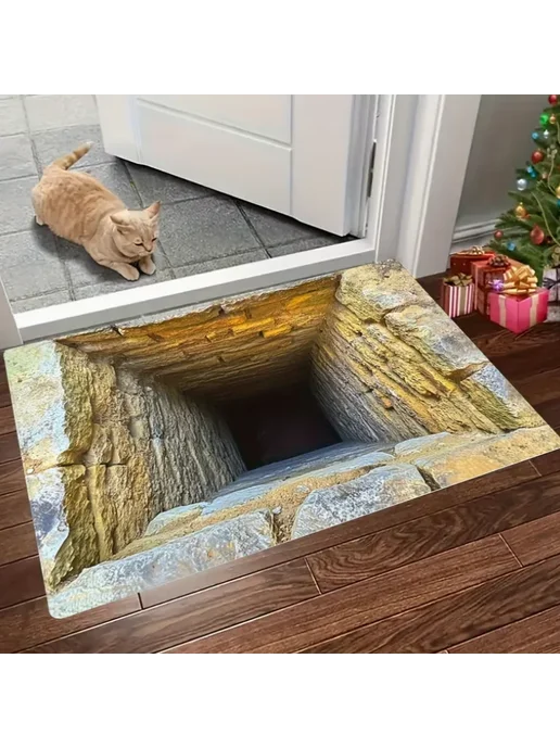 Stone Cellar Черный коврик для прихожей 60X90cm, 4, черный, фото 2