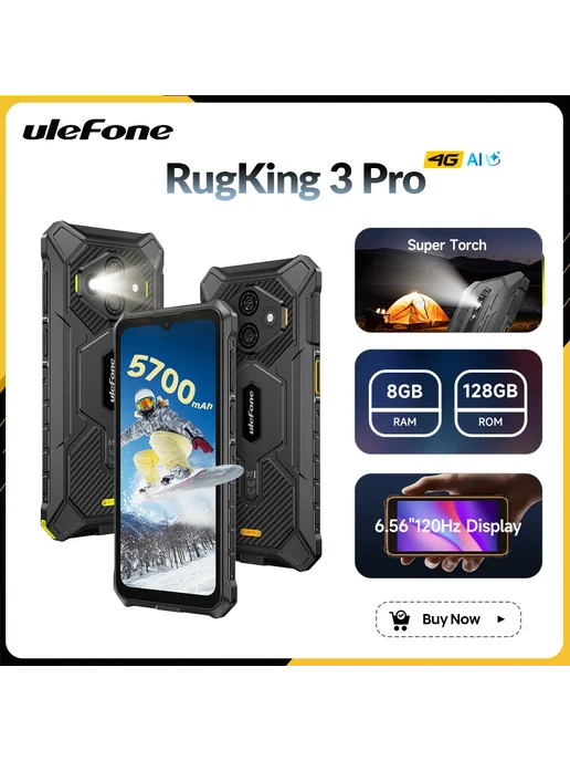 Смартфон Ulefone Rugking 3 Pro 16/128 ГБ, зеленый, фото 2