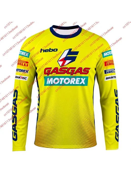 Футболка GASGAS Halftone Gradient Hebo Motorex Для Мотокросс, вариант, фото 2