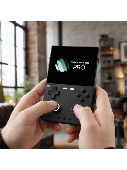 Для TRIMUI Brick Pro оупенсурс консоль моб. игра д игр (Чёрн, черный, фото 5