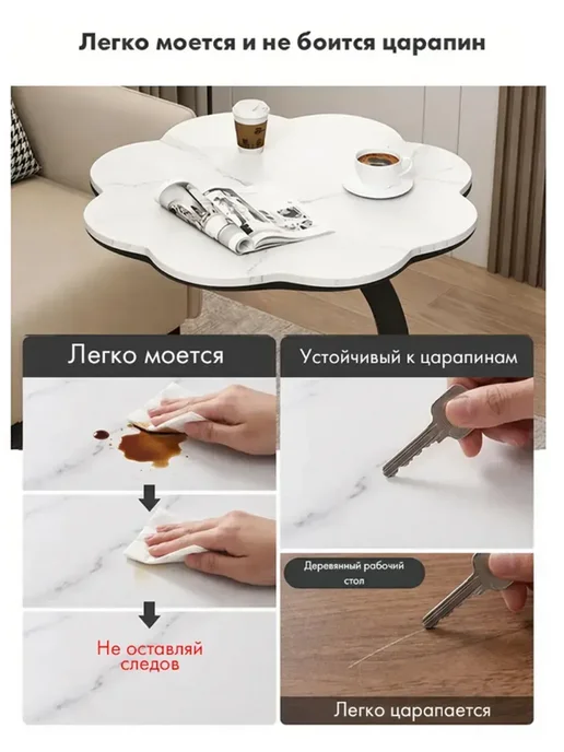 Кальянный столик в стиле лофт, белый, фото 6