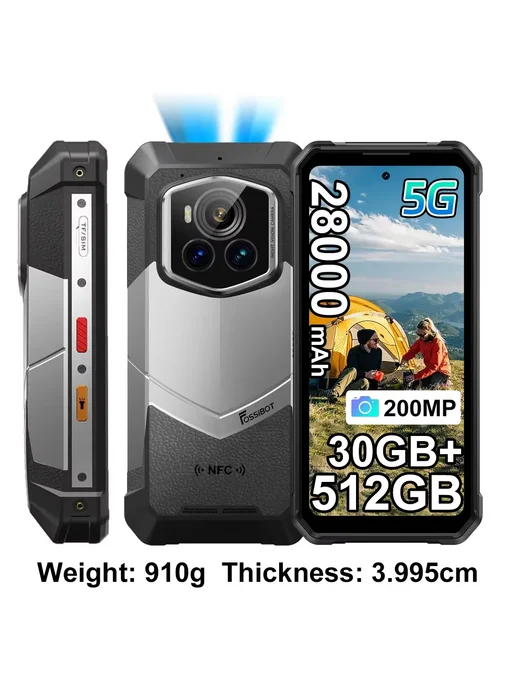 Смартфон FOSSiBOT F107pro 12/512 ГБ, серый