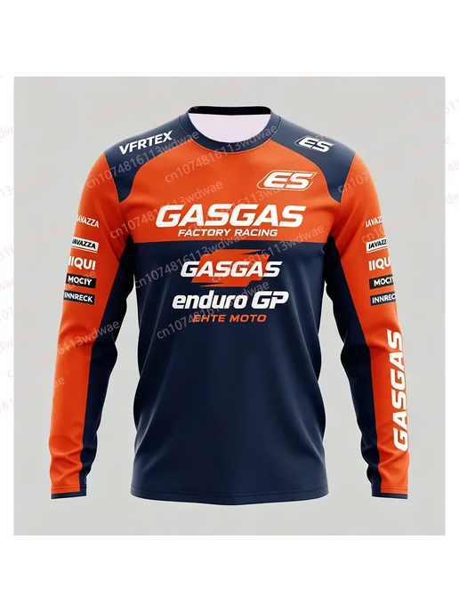 Футболка GASGAS Factory Racing Для Мотокросса, Мужская, С Дл, черный, фото 2