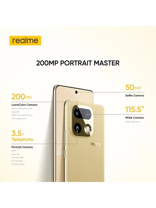 Смартфон realme 16 Pro Plus 12/512 ГБ, белый, фото 4