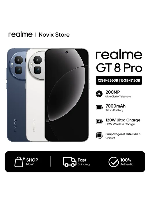 Смартфон realme Gt8 Pro 12/256 ГБ, черный, фото 2