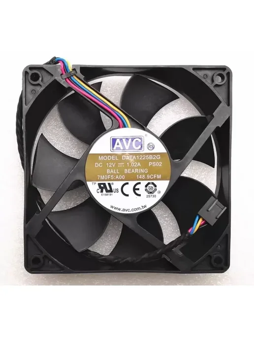 Нет бренда Охлаждающий вентилятор AVC DATA1225B2G 7M05F 12В, 2 г