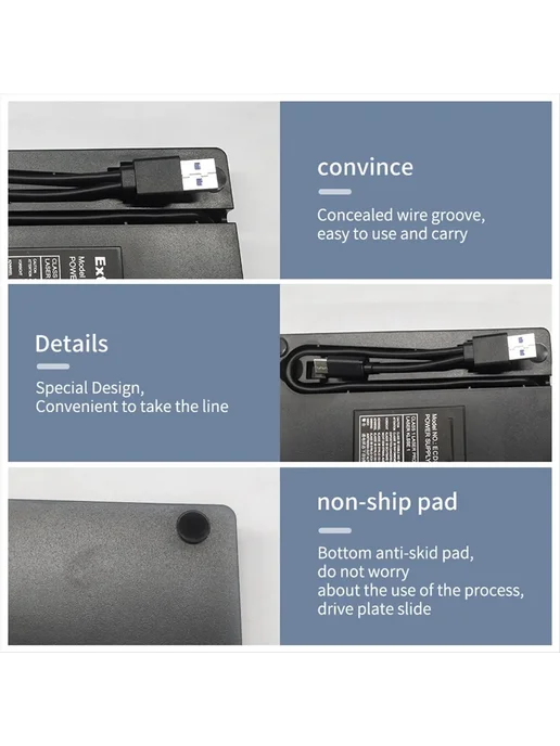 Нет бренда Внешний DVD RW привод USB 3.0 Type C, вариант, фото 2
