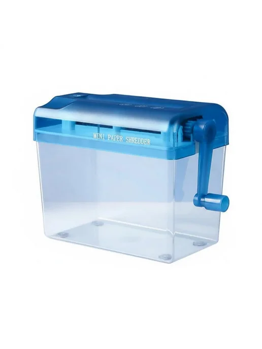 Ручной измельчитель бумаги Compact Blue, синий, фото 2
