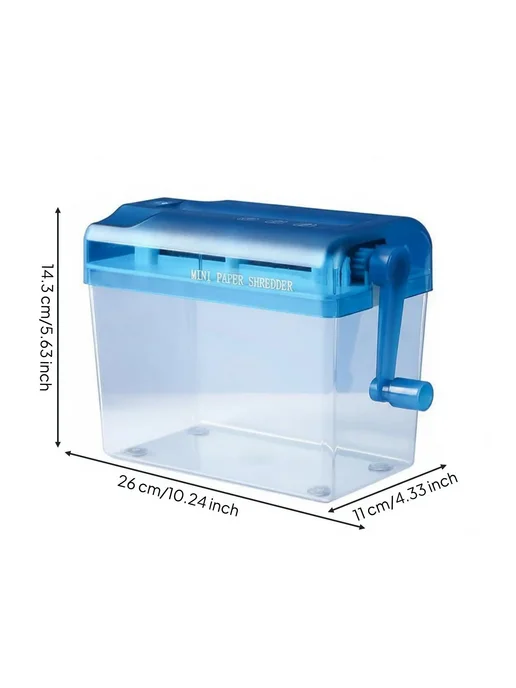 Ручной измельчитель бумаги Compact Blue, красный, фото 5