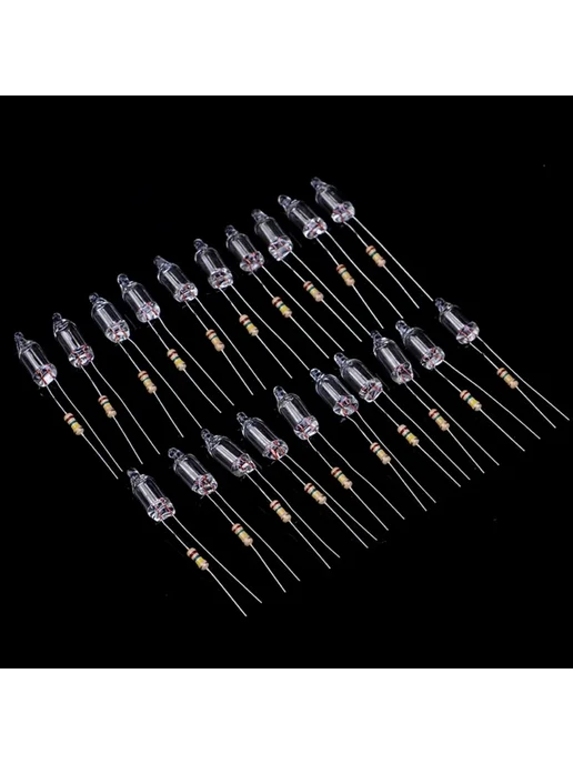 Нет бренда Набор из 20 неоновых индикаторных ламп 220В 5x13mm, вариант, фото 4