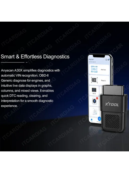 XTOOL A30X OBD2 сканер с 26 функциями, вариант, фото 6