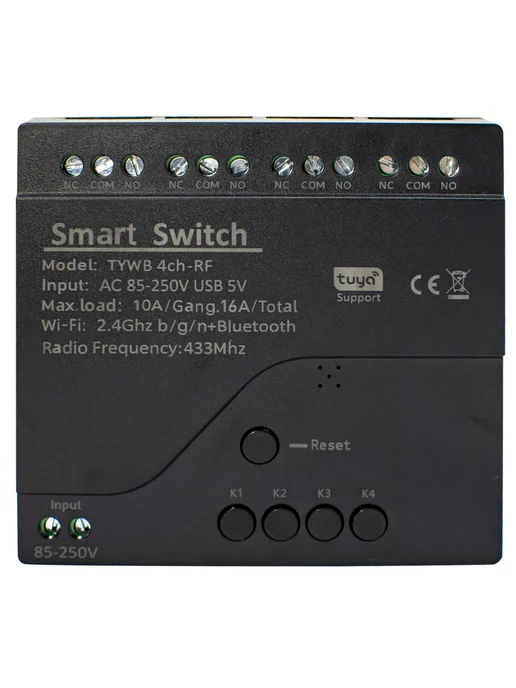 Scimagic-RC Умный 2-канальный Wi-Fi выключатель AC 85-250V, Умный Wi-Fi выключатель 4