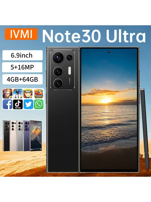 Смартфон iVMi Note30 Ultra 4/64 ГБ, серый, фото 2