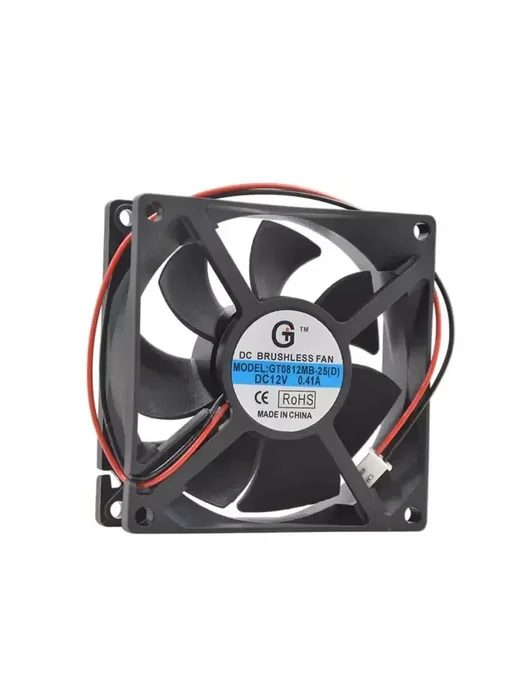 Нет бренда Вентилятор охлаждения корпуса Guangtai GT0812MB-25 3 thread, 2-Wire po, фото 2